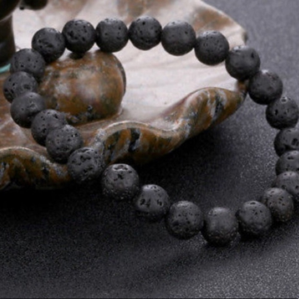 Black Lava stone bracelet